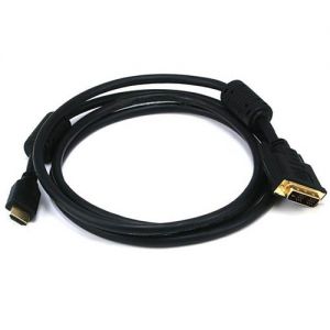 6ft 28AWG High Speed HDMI® to Adapter DVI Cable w / Ferrite Cores - Black