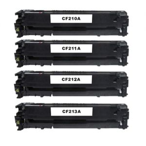 HP 131A Toner Cartridge 4 Color Set  CF210A / CF211A / CF212A / CF213A Compatible