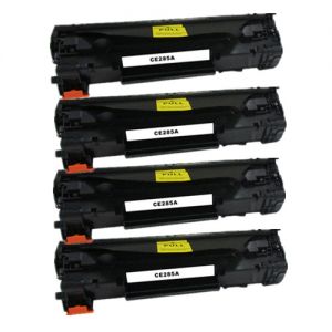 HP CE285A Black Toner Cartridge 85A 4 Pack Compatible
