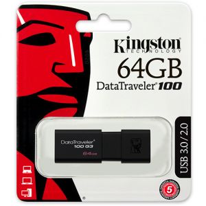 Kingston 64G DataTraveler DT100G3 USB 3.0 Flash Drive