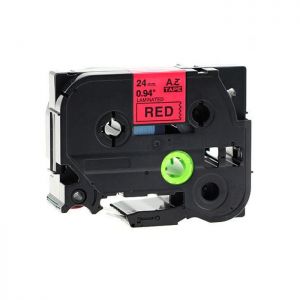 Brother TZe-451 24mm (1 Inch), Length of 8M, Black on Red Label Tape Compatible