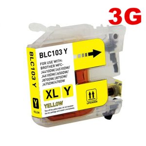Brother LC103 Yellow Compatible Ink Cartridge High Yield 3rd Generation Chip