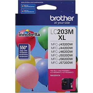 BROTHER LC203MS ORIGINAL MAGENTA INK,High-Yield 