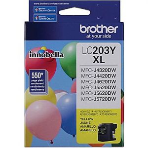 BROTHER LC203YS ORIGINAL YELLOW INK,High-Yield 