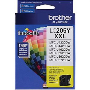 BROTHER LC205YS ORIGINAL YELLOW INK,SUPER High-Yield