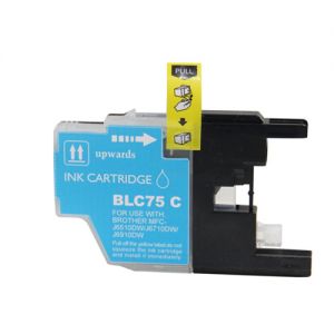 Brother LC75C Cyan Ink Cartridge High Yield, Compatible