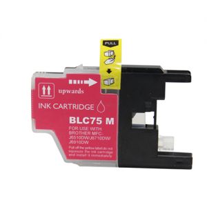 Brother LC75M Magenta Ink Cartridge High Yield, Compatible