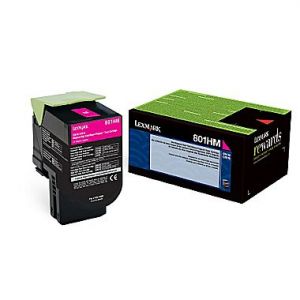 Lexmark 80C1HM0 Magenta Original Toner Cartridge, High Yield