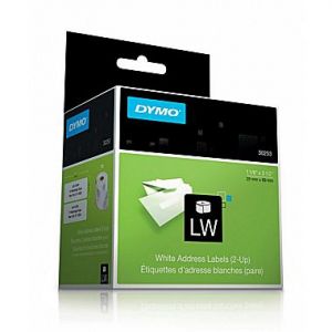 Dymo  LW Label Writer 30253 Self-Adhesive Address Labels, 1 1/8 Inch x 3 1/2 Inch, White, 700 Labels