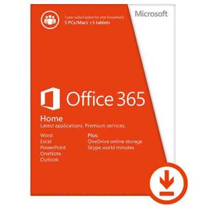 Microsoft 6GQ-00024 Office 365 Home Premium 32/64-bit, 5 PCs, 5 Mobile Devices