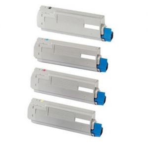 Okidata 43866104/43866103/43866102/43866101 Compatible Toner Cartridge 4 Color Set for Okidata C710 Series