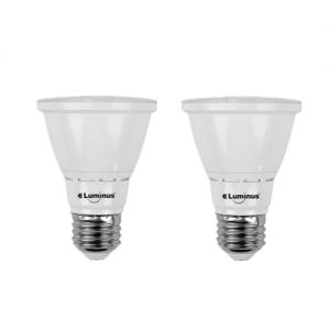 Luminus LED PAR20 7W 500 Lumens 3000K Dimmable Bright White Light Bulb 1 PACK (2 bulbs)