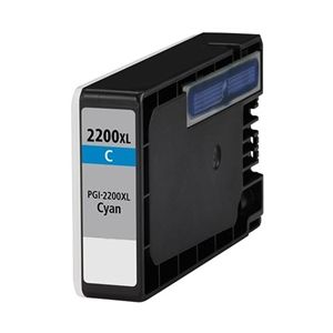 Canon PGI-2200XL Compatible Cyan Pigment Ink Cartridge 9268B001 High Yield for PGI-2200