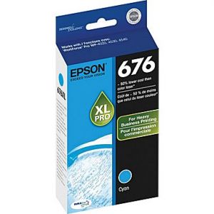 Epson T676XL Cyan Original Ink Cartridge High Yield T676XL220