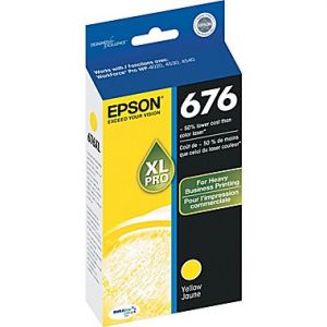 Epson T676XL Yellow Original Ink Cartridge High Yield T676XL420