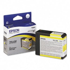Epson T580400 Original Pigment Yellow Ink Cartridge 