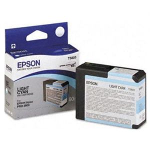 Epson T580500 Original Pigment Light Cyan Ink Cartridge 