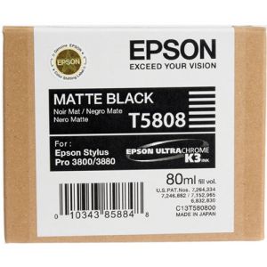 Epson T580800 Original Pigment Matte Black Ink Cartridge 