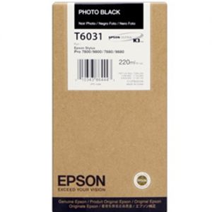 Epson T603100 Original Photo Black Ink Cartridge 