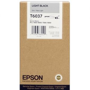 Epson T603700 Original Light Black Ink Cartridge