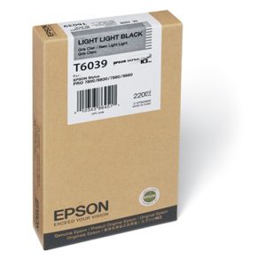 Epson T603900 Original Light Light Black Ink Cartridge 
