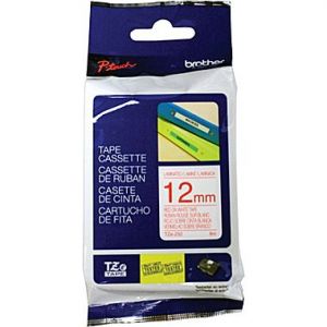 Brother TZe-232 Label 12mm (0.5 Inch), Length of 8M, Red on White Tape Original