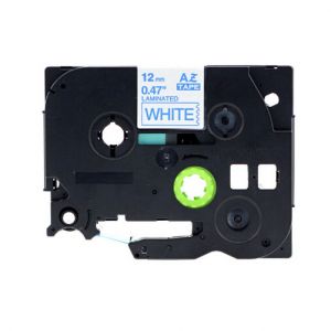 Brother TZe-233 P-Touch Label Tape, 12mm (0.5 Inch), Length of 8M, Blue on White, Compatible