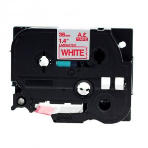Brother TZe-262 Length of 8M, P-touch Label Tape, 36mm (1.5 Inch) Red on White,Compatible