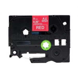 Brother TZe-425 9mm (0.375 Inch), Length of 8M, White on Red Compatible Label Tape