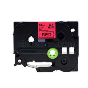 Brother TZe-441 18mm (0.75 Inch), Length of 8M, Black on Red Compatible Label Tape