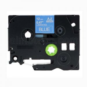 Brother TZe-535 12mm (0.5 Inch), Length of 8M, White on Blue Compatible Label Tape