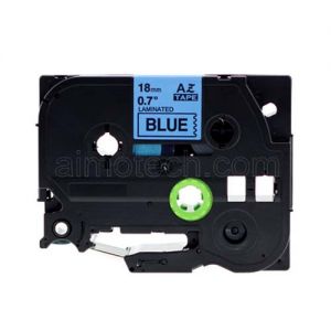 Brother TZe-541 18mm (0.75 Inch), Length of 8M, Black on Blue Compatible Label Tape