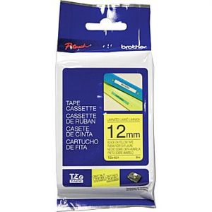 Brother TZe-631 12mm (0.5 Inch), Length of 8M, Black on Yellow Label Tape Original