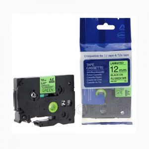 Brother TZe-D31 12mm (0.5 Inch), Black on Fluorescent Green Compatible Label Tape