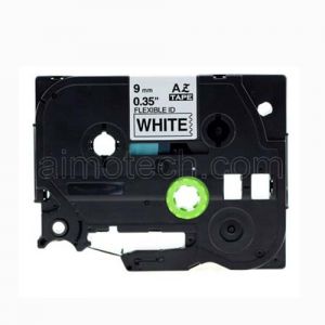 Brother TZe-FX221 9mm (0.375 Inch), Length of 8M, Black on White Flexible Compatible Label Tape