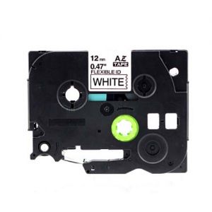 Brother TZe-FX231 12mm (0.5 Inch), Length of 8M, Black on White Compatible Label Tape