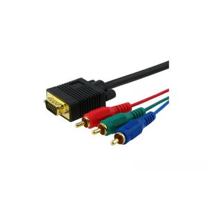 5Ft VGA to 3RCA Component Cable 
