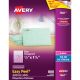 Avery 07667 Original Clear Address Labels 1/2 Inch X 1-3/4 Inch, 80/sheet, 800/pk