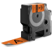 Dymo 1805427 IND 24mm (1 Inch Vinyl Black on Orange Tape, Compatible