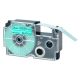 Casio XR-12GN Label Tape, 12mm, Black On Green, 1/Pack, Compatible 