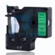 Dymo 43619 6mm Black On Green D1 Label Tape, Compatible