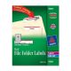 Avery 05066 Red File Folder Labels for Laser and Inkjet Printers 2/3 Inch x 3-7/16 Inch, Pack of 600