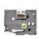 Brother TZe354 24mm , Length of 8M Gold on Black P-Touch Label Tape, Compatible