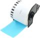 Brother DK2205 Blue Continuous Wide Paper Label  2.4 in x 100 ft. ( 62mm x 30.4m ), Compatible