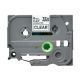 Brother TZe-111 P-Touch Label Tape, 6mm (0.25 Inch), Length of 8M, Black on Clear, Compatible 