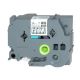 Brother TZe-155 24mm , Length of 8M White on Clear P-Touch Label Tape, Compatible