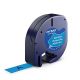 DYMO 91335  LetraTag Label Tape, 12mm (1/2 Inch) by 13' Black on Blue Plastic,  Compatible