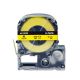 Epson LC-4YBP LabelWorks Standard LK Label Tape, 12mm, Black On Yellow, SC12YW, 1/Pack, Compatible 