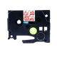 Brother TZe-M32 P-Touch Label Tape tzem32 , 12mm (0.5 in), Length of 8M, Red on Matt Clear, Compatible