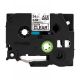 Brother TZe-M51 P-Touch Label Tape tzeM51 , 24mm Length of 8M, Black on Matt Clear, Compatible